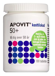 Apovit 50+, 100 stk (Udløb: 01/2026)
